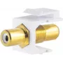 Módulo Keystone ShiverPeaks 08-10065 RCA plano dourado branco