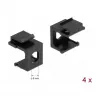 Conjunto de montagem DELOCK 86810, preto — acessório de montagem DELOCK 86810