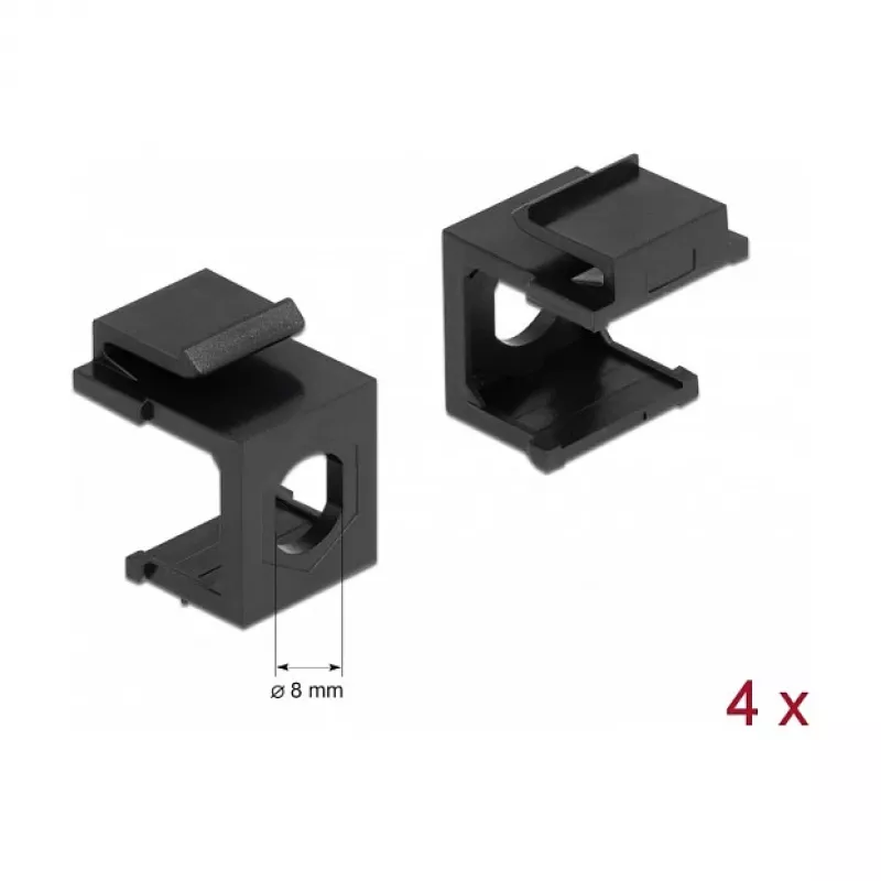 Conjunto de montagem DELOCK 86810, preto — acessório de montagem DELOCK 86810
