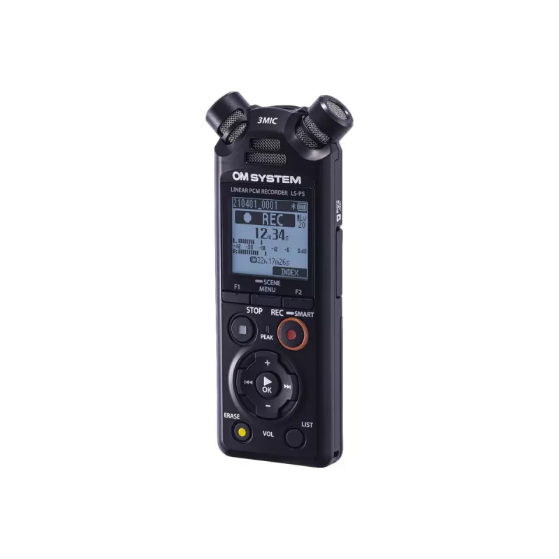 OM System (Olympus) LS-P5 V409180BG000 gravador de voz, 16 GB
