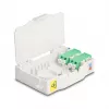 Cabo de rede DeLOCK caixa de ligação de fibra ótica 85936 LC duplex branco
