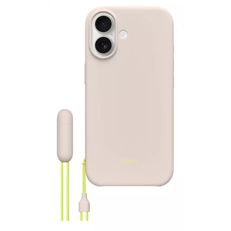 Capa com suporte Apple Beats iPhone 17 com MagSafe e controlo de câmara, Limestone, MGTL4LL/A