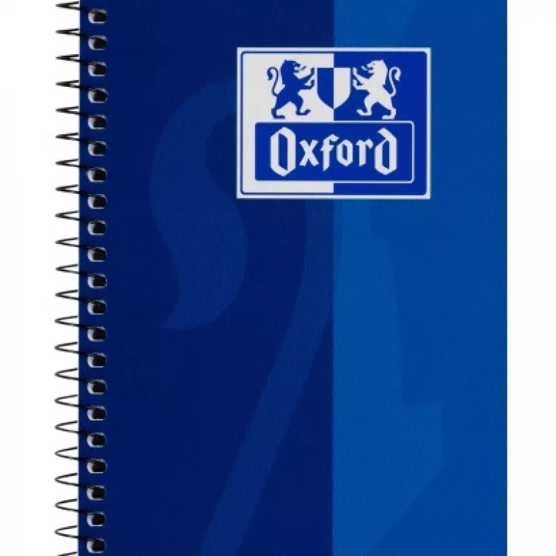 Oxford College caderno A4, 80 folhas, quadriculado com margem interior, 90 g/m², azul (100050358)