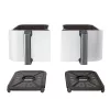 Fritadeira de ar quente Ninja AF400EU Double 9,5 L 2470 W branco, controlos rotativos e táteis