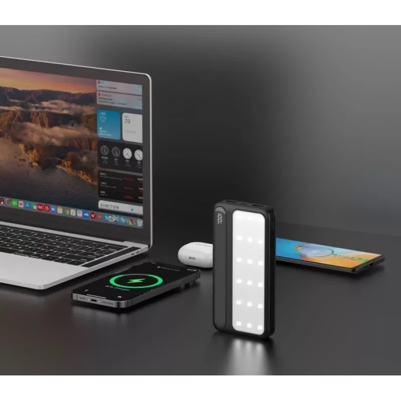 Powerbank portátil P20 LCDPD LAMP 20000mAh