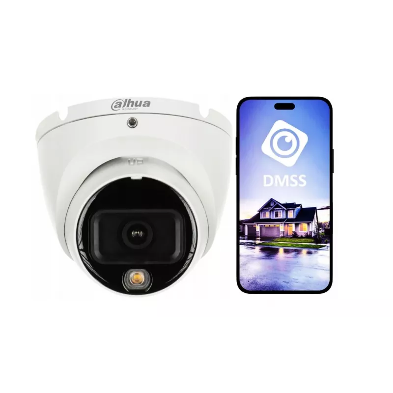 Câmara de vigilância IP DAHUA IPC-HDW1639T-A-IL-0280B-S6 — 8MP, distância focal fixa 2,8mm, IR 30 m, IP67, PoE