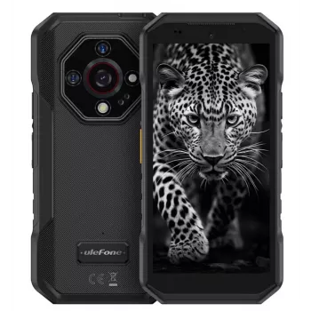 UleFone Armor X32 — 5,65 polegadas (14,3 cm), Android 14, 6 GB RAM, 128 GB, câmara tripla de 48 MP, 5500 mAh, IP68/IP69K, Dual SIM, preto