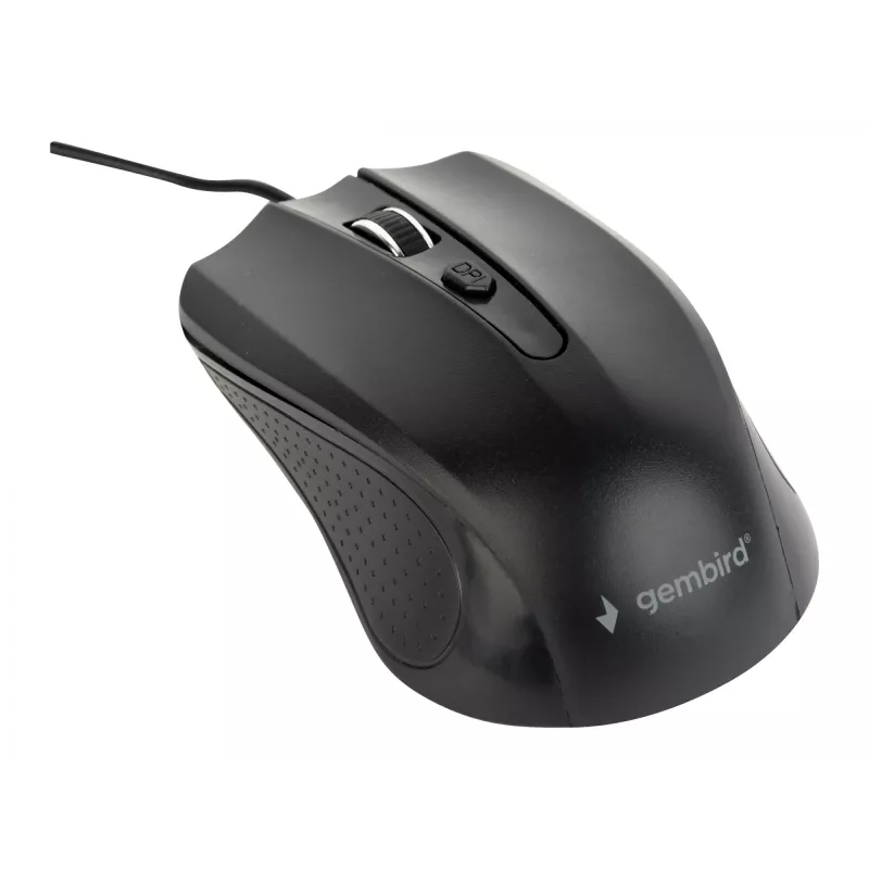 Rato Gembird MUS-4B-01 ambidestro USB Type-A ótico 1200 DPI