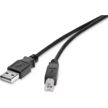 Cabo USB Renkforce RF-4463067 0,5 m USB A USB B preto