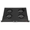 Painel de ventoinhas Extralink 19 polegadas 4 ventoinhas com termostato