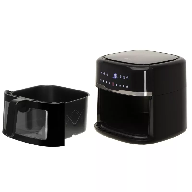 Adler AD 6318 fritadeira de ar, 8 l, 2500 W, ecrã LCD, 9 programas, preta
