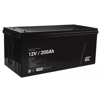 Bateria de automóvel Green Cell AGM33 VRLA AGM 200 Ah 12 V, sem manutenção, 58 kg