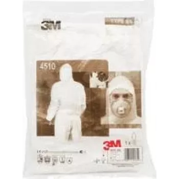 Fato de proteção 3M 4510XL, fato de proteção descartável, tamanho XL, branco