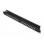 Extralink EX.9700 organizador de cabos 1U 19" com tampa metálica, preto