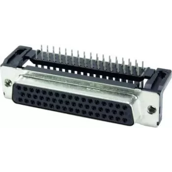 Conector de fio Harting 09 66 512 7601 preto prateado aço liga de cobre