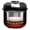 Panela de arroz GASTROBACK Rice Control Low Carb & Steam, 3 L, 450 W, preto/aço inoxidável