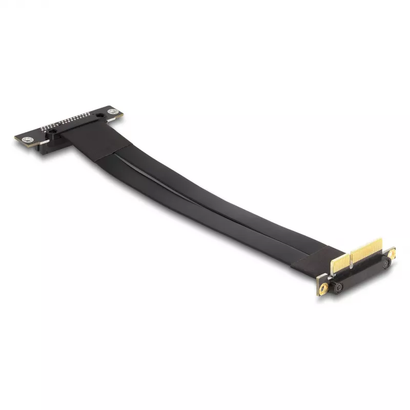 Delock Riser Card PCI Express x4 macho angular 90 graus para slot x4 angular 90 graus, cabo de 60 cm