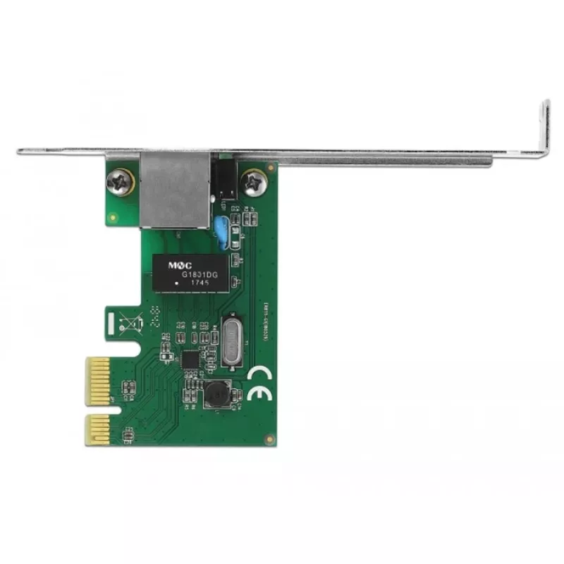 DeLOCK 90381 Placa Gigabit LAN PCI Express x1, 1x RJ45, RTL8111
