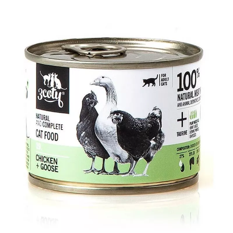 3COTY 19. Chicken and Goose - comida húmida para gatos - 180g