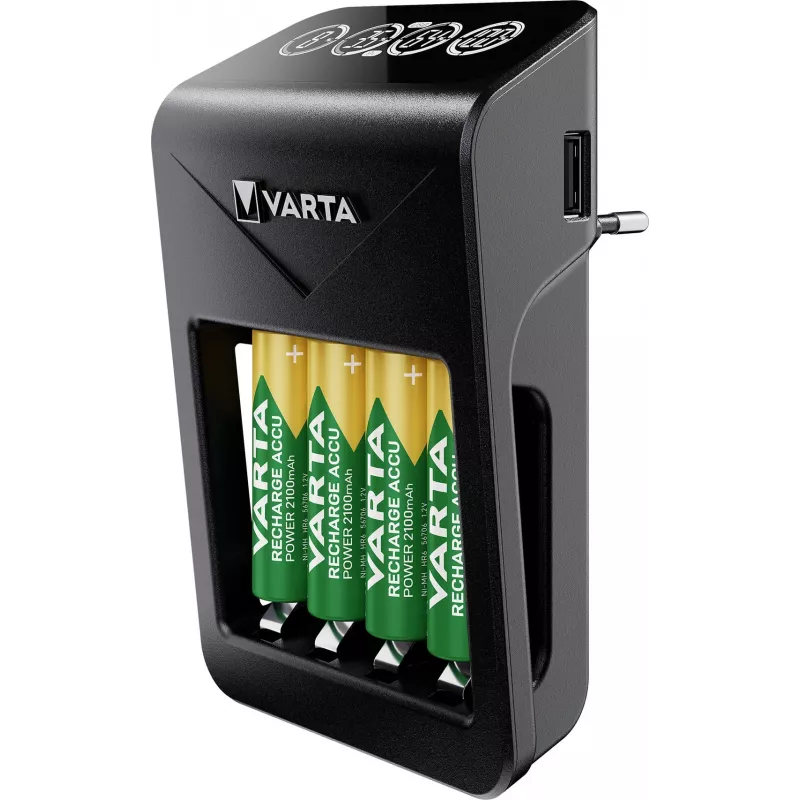 Carregador de bateria Varta 57687 pilha doméstica AC