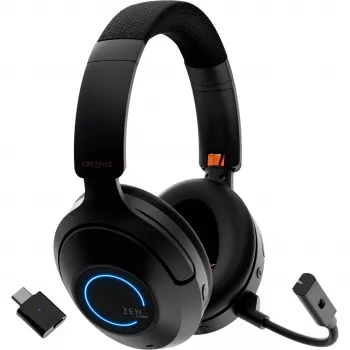 Headset on-ear Bluetooth Creative 51EF1040AA001 Zen Hybrid Pro preto