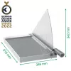 Cortador de papel Leitz Precision Home Office A3, 10 folhas, grampo manual, aço inoxidável, A3, 80 g/m², aço
