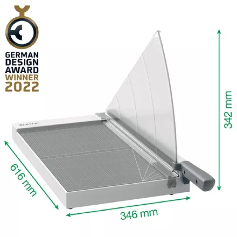 Cortador de papel Leitz Precision Home Office A3, 10 folhas, grampo manual, aço inoxidável, A3, 80 g/m², aço