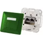 Tomada 2 x RJ-45 ShiverPeaks 74280-G, Cat6a, 500 MHz, caixa metálica, verde