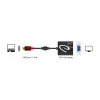 Adaptador de cabo de vídeo DeLOCK 62994 USB Type-C para VGA 0,2 m preto