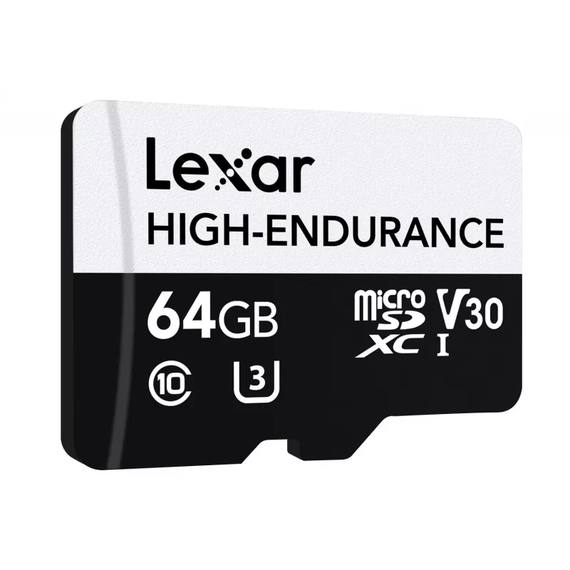 Cartão microSD High Endurance 64 GB C10 A1 U1 V30 100/35 MB/s