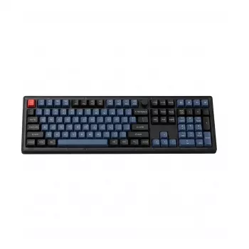 Teclado mecânico Keychron V6 Ultra 8K 100% Bk RGB Red H – teclado full-size com fios, hot-swappable, layout ANSI