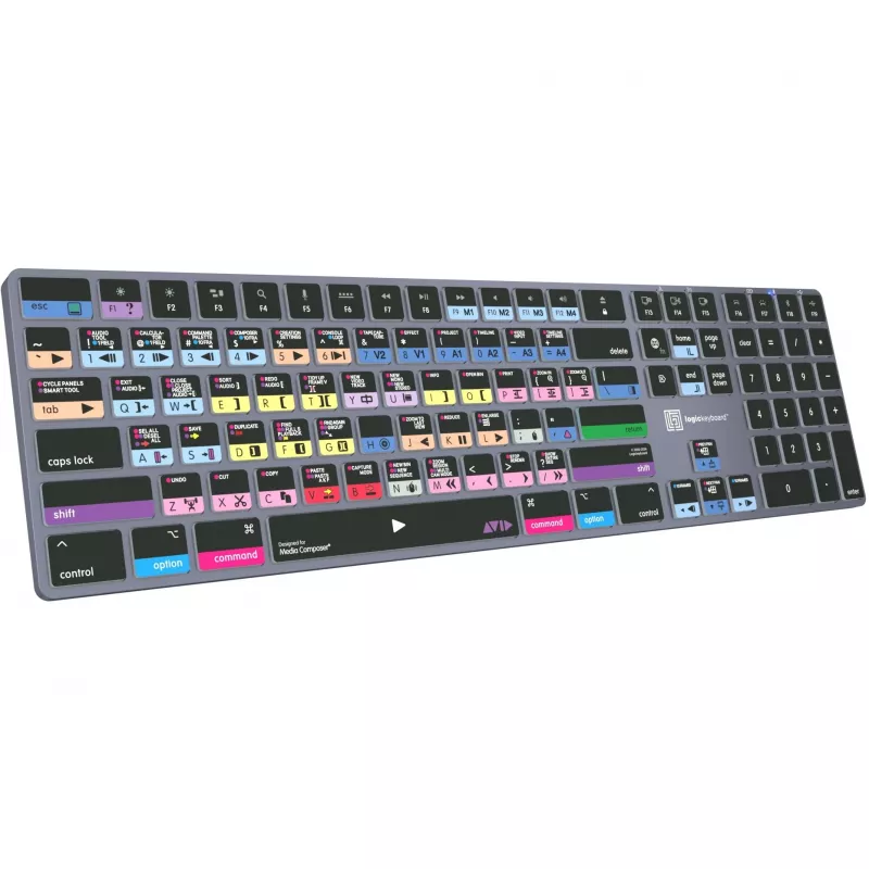 Logickeyboard Avid Media Composer - Pro Titan UK Mac - teclado - QWERTY