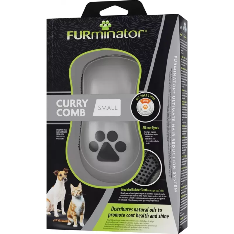 FURminator - Escova de borracha para cães e gatos - S