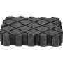 Apoio de borracha KS Tools 160.0391, apoio universal 155×125×35 mm