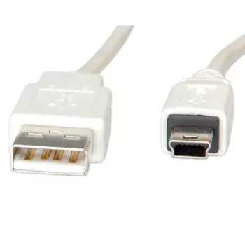 VALUE - Cabo USB - USB (M) para Mini-USB, Tipo B (M) - USB 2.0 - 80 cm - branco (11.99.8708)