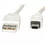 VALUE - Cabo USB - USB (M) para Mini-USB, Tipo B (M) - USB 2.0 - 80 cm - branco (11.99.8708)