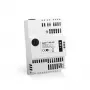 Unidade de alimentação ininterrupta SATEL APS-412 12 V 4 A, compacta cinzenta, 77×59×122 mm