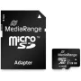 MediaRange MR945 - Cartão de memória (microSDXC com adaptador SD) - 128 GB - UHS-I / Classe 10 - microSDXC - Preto (MR945)