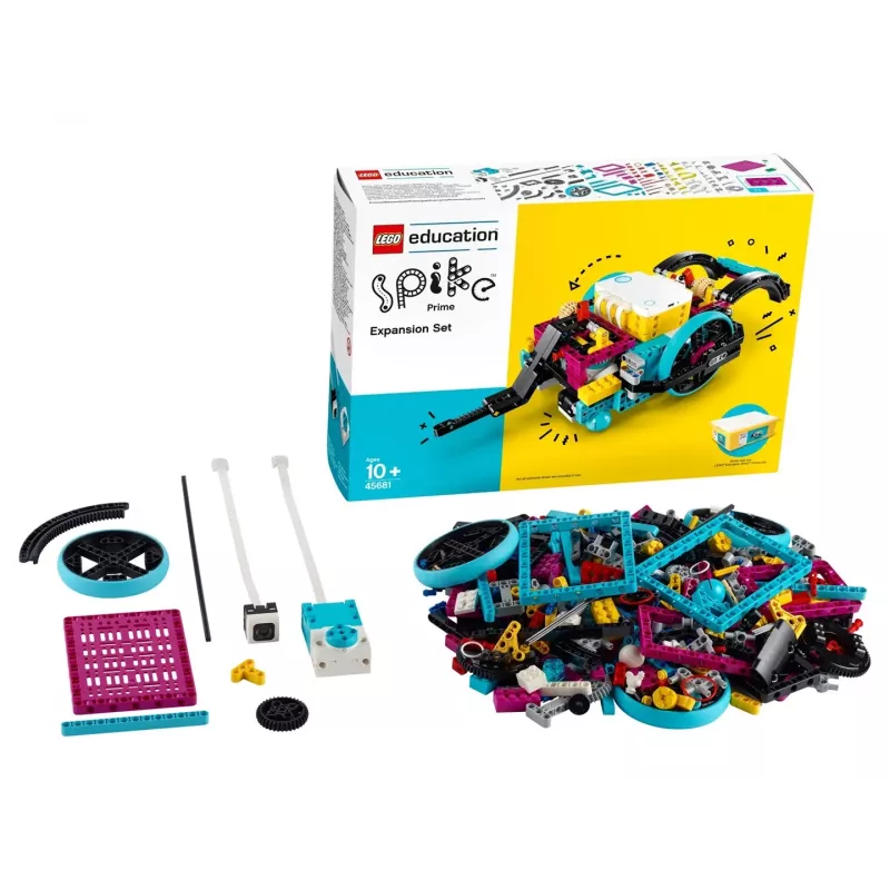 Conjunto de expansão LEGO Education Spike Prime 45681 — 604 elementos adicionais compatíveis com LEGO para projetos de sala de aula