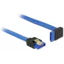 Cabo SATA DeLOCK 84995 0,2 m SATA 7 pinos preto azul