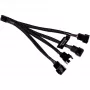 Cabo distribuidor RGB Alphacool 18682 preto plástico 150 mm