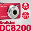 Máquina fotográfica compacta AgfaPhoto Compact Realishot DC8200 1/3.2 18 MP CMOS 4896 x 3672 píxeis vermelha (DC8200RD)