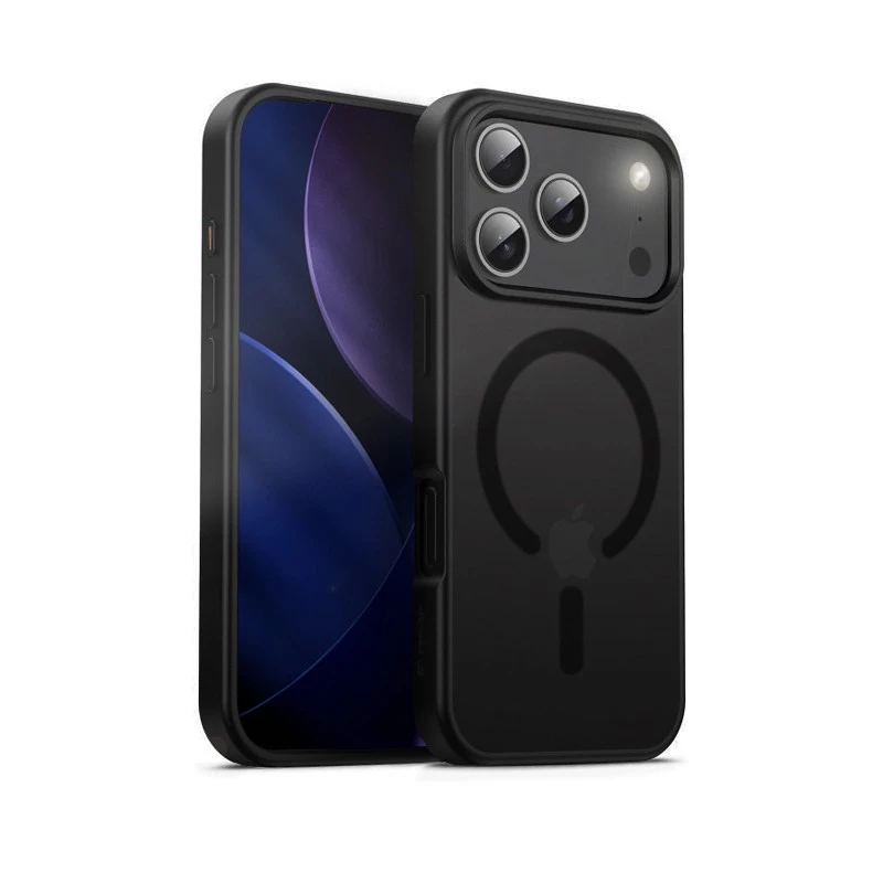 Capa para telemóvel Crong MagSafe para iPhone 17 Pro — Hybrid preto
