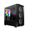 Caixa de PC Micro Tower Montech X5M (B) – Micro-ATX/Mini-ITX, 3x120mm à frente, 1x120mm atrás, suporta fontes de alimentação ATX, 2x3,5 polegadas + 4x2,5 polegadas, preto