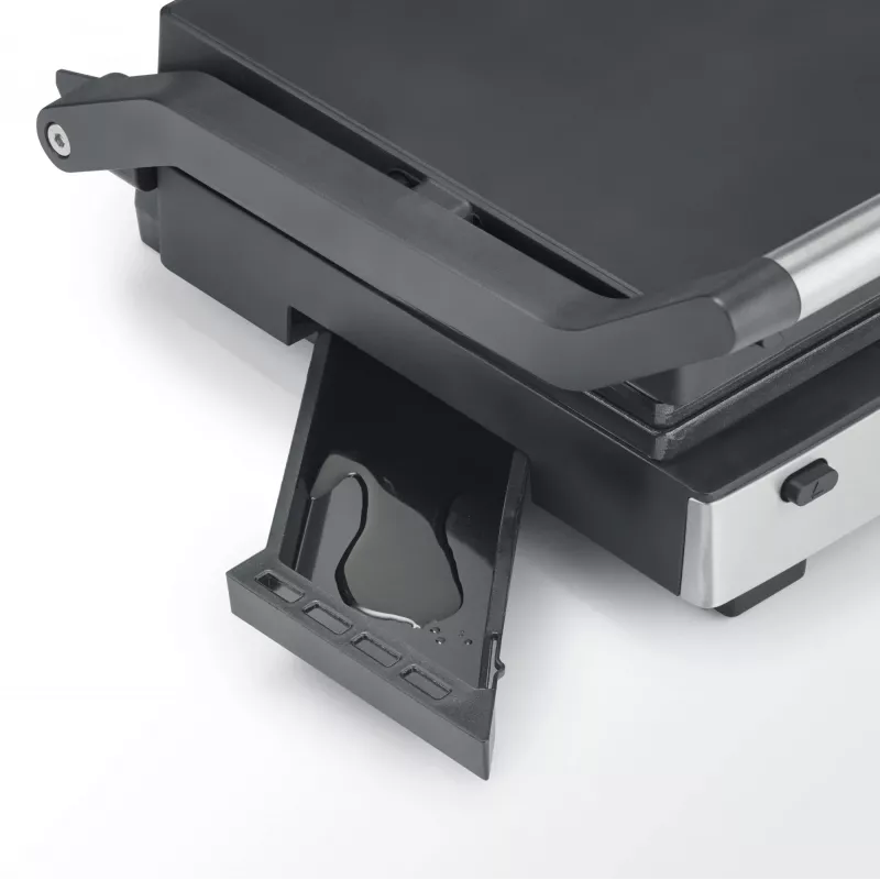 Grelhador de contacto Severin KG 2380 preto prateado 2000W aço inoxidável