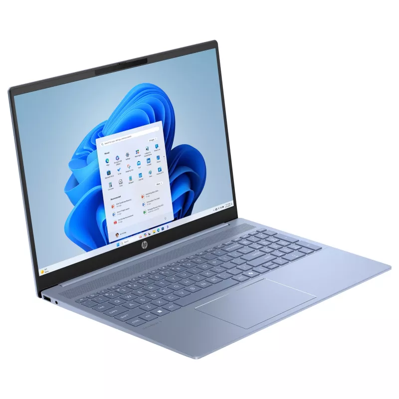 HP OmniBook 5 AI 16 2K Core Ultra 5 225U 16GB/512GB SSD Win11 Home - Azul-céu - 16-af1454ng - Layout do teclado possivelmente alemão