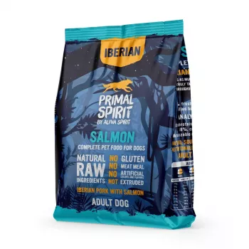 PRIMAL SPIRIT Iberian 70% salmão – ração húmida para cães – 1 kg