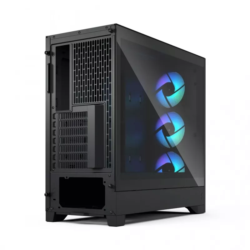 Caixa de PC Fractal Design Pop 2 Air preto TG RGB Midi Tower – ATX/Micro-ATX/Mini-ITX, 3x120mm à frente, 1x120mm atrás, baías de 2,5