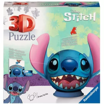 Puzzle 3D Ravensburger Disney Stitch para crianças a partir dos 6 anos - 72 peças - não requer cola - presentes de Páscoa para crianças