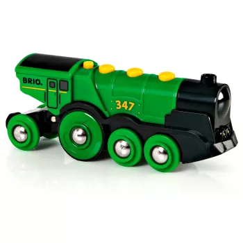 Locomotiva a bateria World Grüner Gustav, veículo de brincar verde